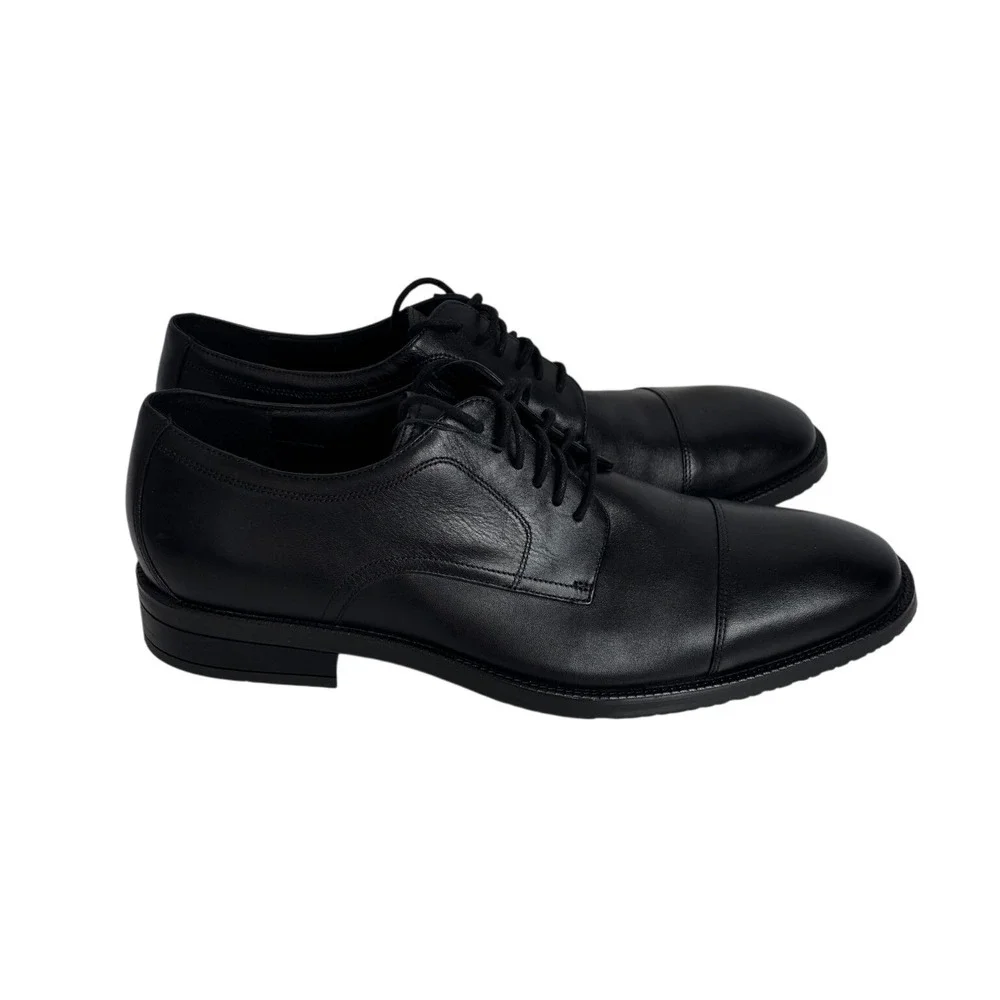 NWT Cole Haan ME‎ Cap Oxford Shoes Mens Size 9 Black Waterproof Leather Oxford